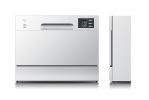Countertop Dishwasher with Delay Start & LED - Silver