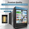 ORIKOOL Glass Door Merchandiser Refrigerator 44.7 Cu.ft Swing Door Commercial Display Refrigerators Merchandising Refrigeration with LED Top Panel