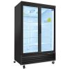 ORIKOOL Glass Door Merchandiser Refrigerator 44.7 Cu.ft Swing Door Commercial Display Refrigerators Merchandising Refrigeration