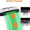 Food Vacuum Sealer Machine Strong Suction Power Dry and Moist Mode Starter Kit for Food Preservation and Sous Vide