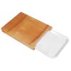 Bamboo Cutting Board with Sliding Draw Tray BPA-free Anti-bacterial Chopping Board