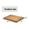 Rectangular Real Teak Wood Cutting Board With Juice Groove 22 INCH, Pack of 4 Pieces